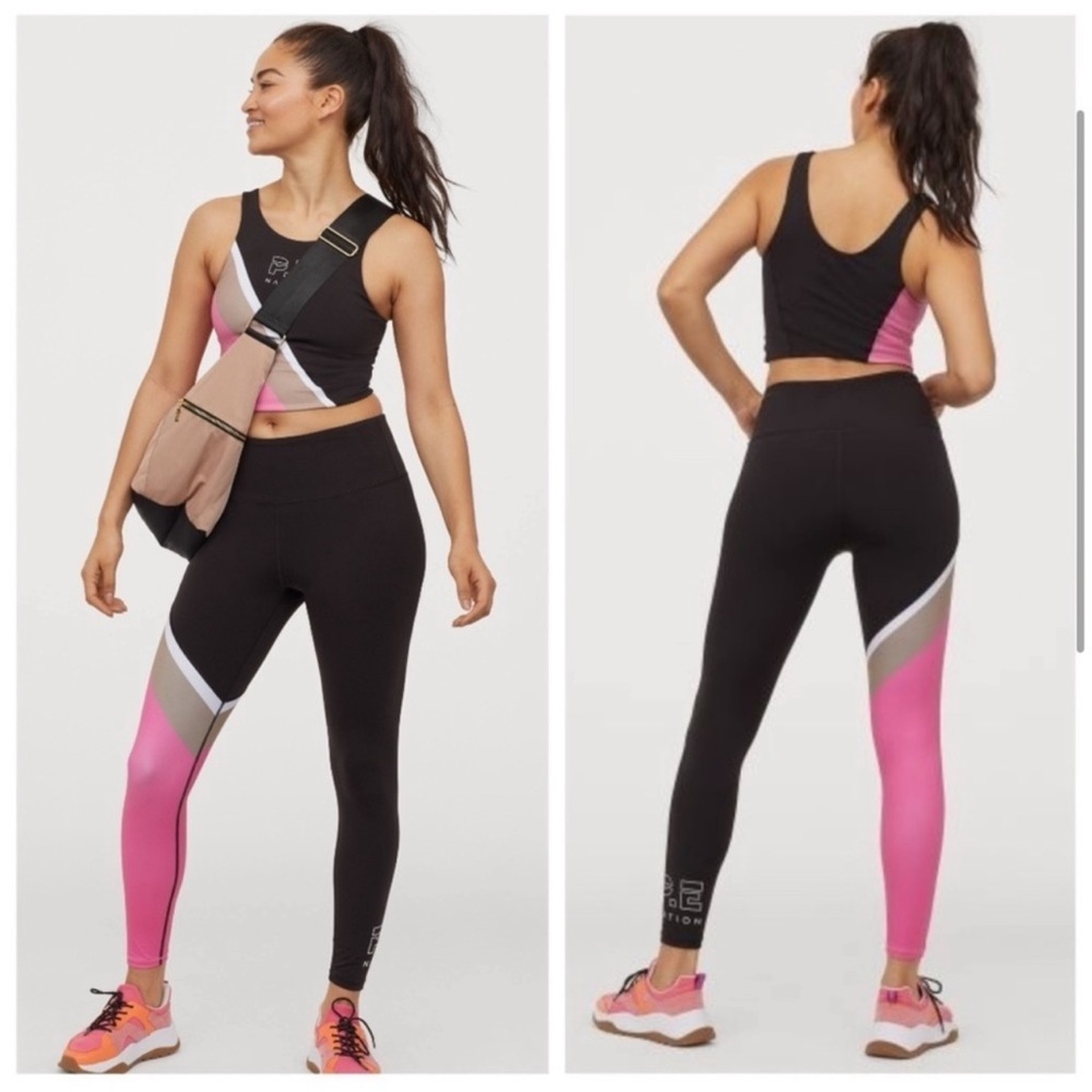 PE Nation x H&M Sports Leggings High Waist and Sports Bra Set